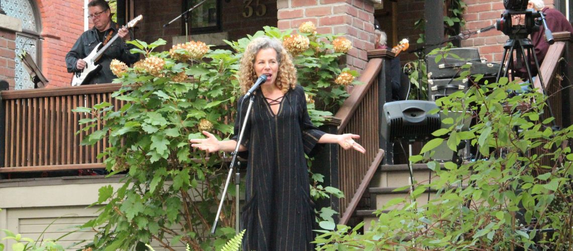 Stephanie Martin performing at the Porch Concert